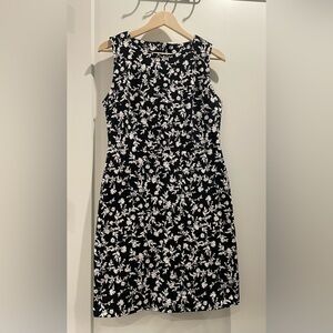 Old Navy Monochrome Floral Midi Dress